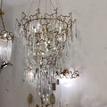 Chic Modern French Branch Copper Crystal Chandelier for Living Room Foyer and Dining Room Lighting
